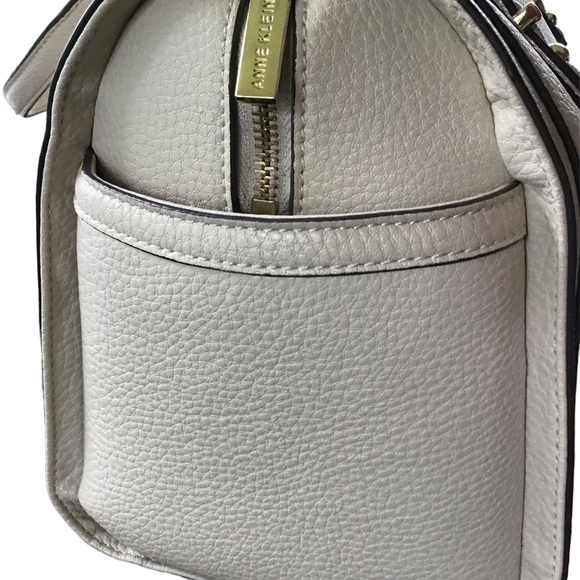 Anne Klein, vintage tote bag, beige, medium size. - Picture 5 of 6